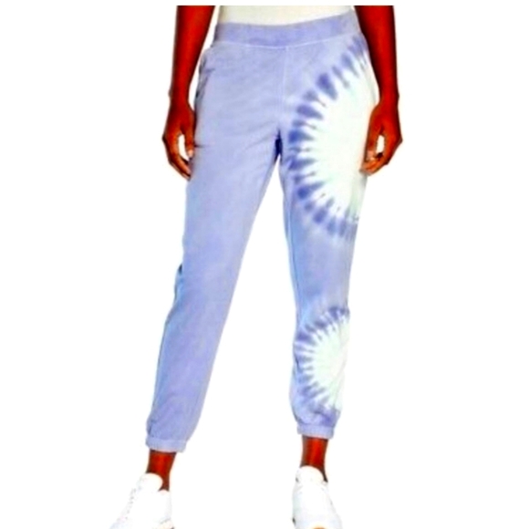 Wildfox Pants - Wildfox Purple Tie Dye Joggers